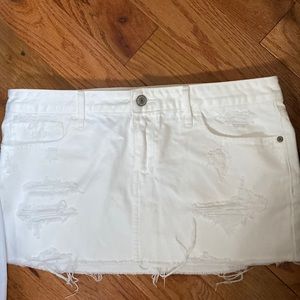 White Abercrombie mini skirt